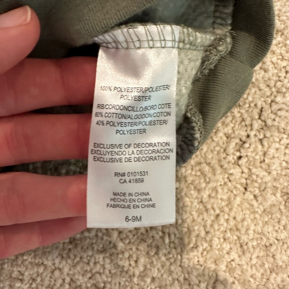 Disney Baby Green and Black Fleece Outfit - Picture 10 of 16